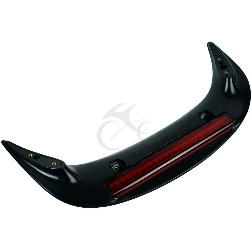 Brand New Trunk Spoiler With Led Red Lens For Honda Gl1800 Goldwing
