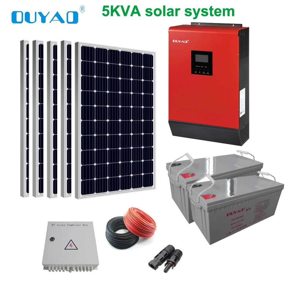 5kw Solar Panel System All Equipment,5kva Solar Panel System Complete