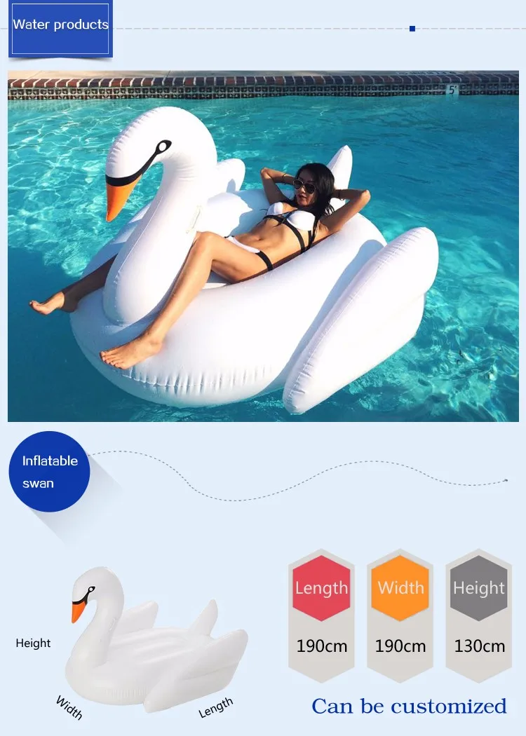 swan blow up pool toy