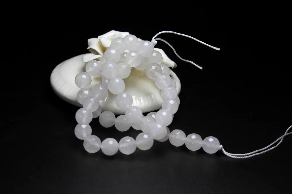 4 6 8 10 12mm White Turquoise Gemstone Strand Beads Jewlery DIY Craft