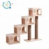 Diy Cat Scratching Post Wood Design Cube Cat Tree With Good Quality