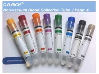 Non-vacuum Blood Collection Tube - Buy Non-vacuum Blood Tube,Blood Test ...