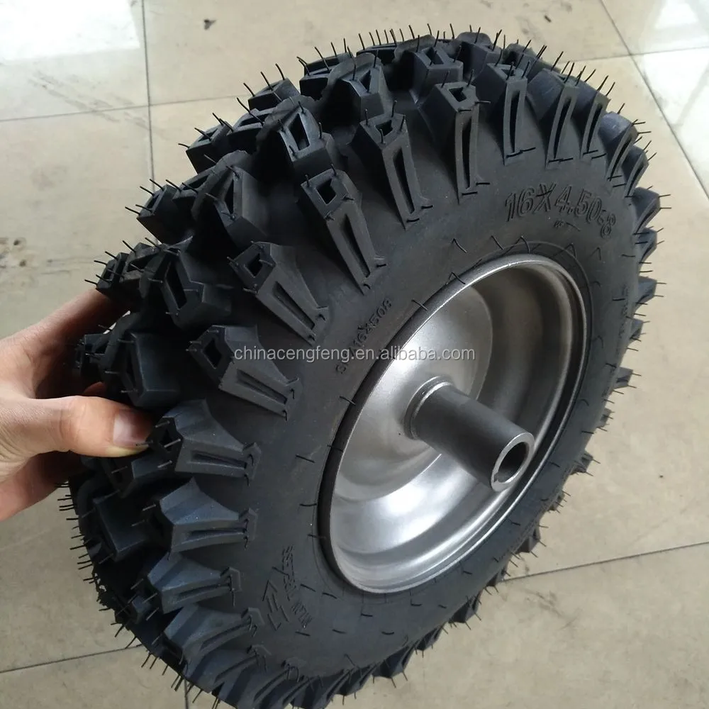Snow Blower Tire 4.80/4.008 Tubeless Pneumatic Rubber Wheel 16x4.508