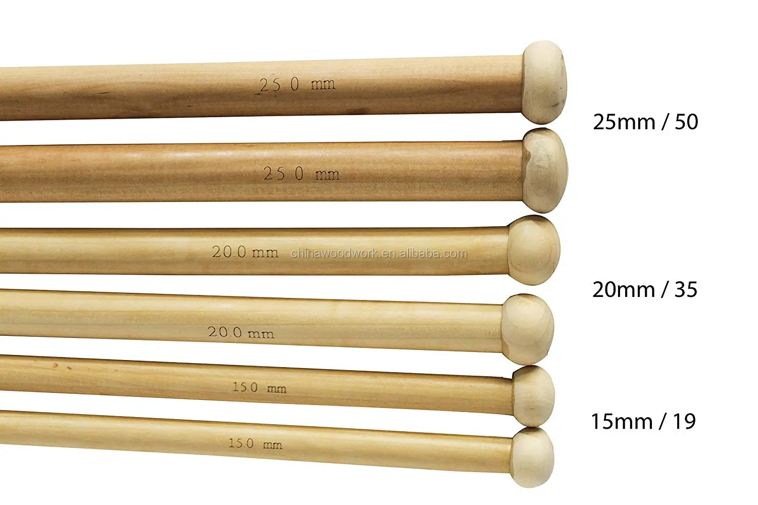 16 Jumbo Straight Wooden Knitting Needles Buy Japanese Knitting