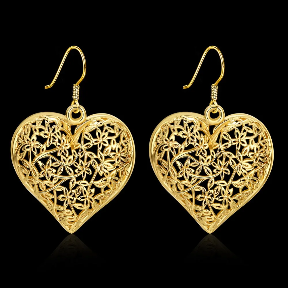 Saudi Gold Jewelry Fashion Design Hanging Earrings Women Hollow Out ...