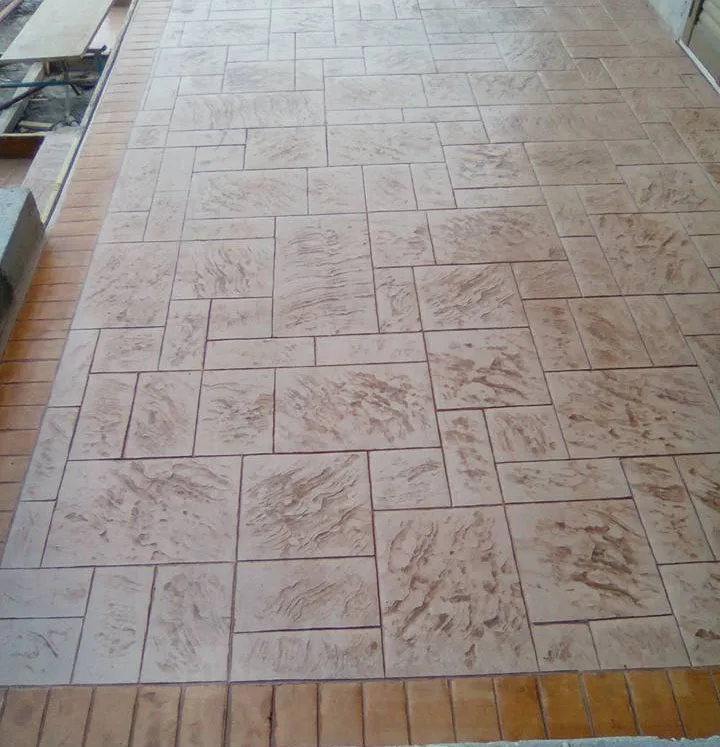 Moldes De Silicona De Piedra De Hormigón Sello Mat Piso - Buy