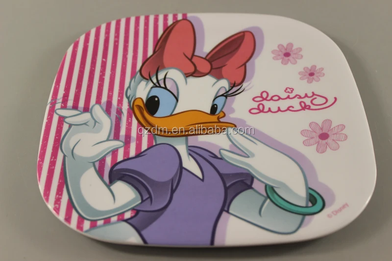 Factory supply melamine square plates plastic square plate