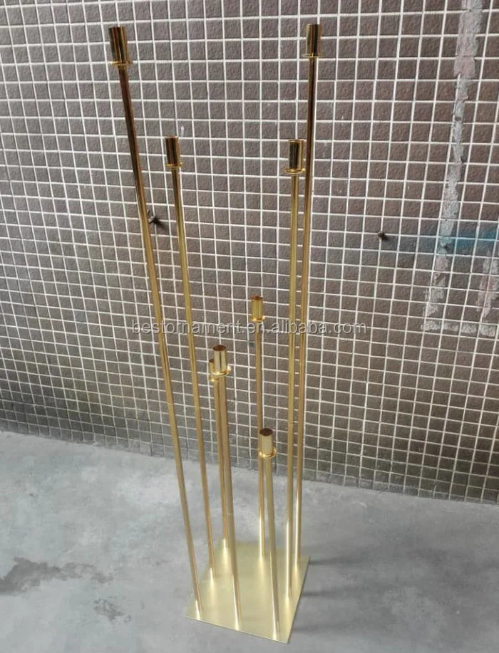 tall metal flower stand centerpiece