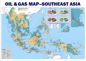 Southeast Asia Oil & Gas Map - Buy Map Oil Gas Petrochemical Product on ...