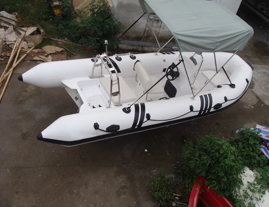 New Design Big Frp Hull Inflatable Rib Boat 520 With Hypalon /pvc High