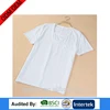 large quality v neck wholesale t-shirts plain mans white color clothes from china ecoice garments factory