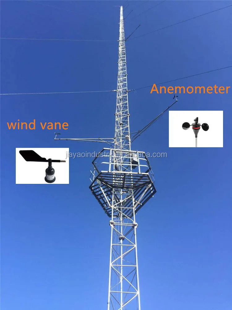 30m 60m Galvanised Steel Tubular Guyed Mast Wind Tower - Buy Wind Tower ...