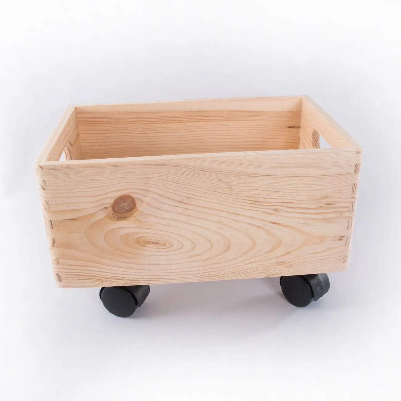 Rustic Country Storage Wheels Handles Wooden Box Crate Buy Storage