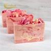 Custom private label handmade soap organic handmade body soap with flowers