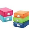 Customized logo colorful box file design,a4 plastic pp file box