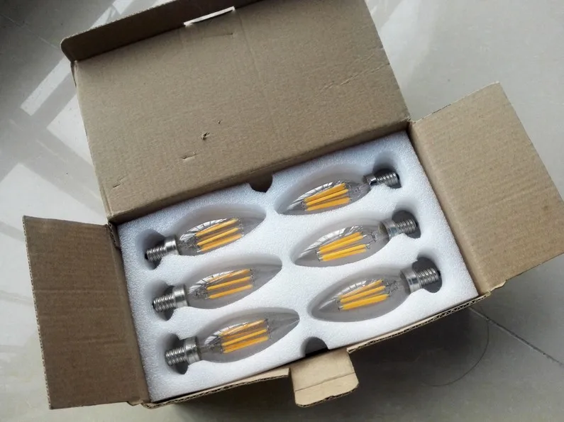 c35 e12 led 枝形吊灯灯泡,4 w 替换 25 w/40 w 烛台灯泡, 2700 k