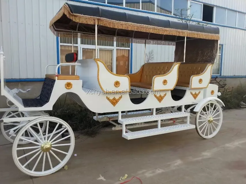 Luxury Horse Carriage Carts Royal Electric Vehicle New Style Wedding