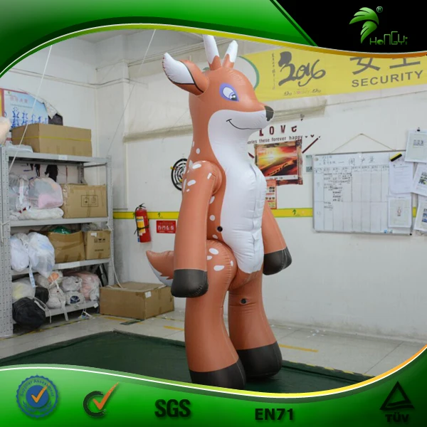 Hongyi Custom Factory Inflatable Deer Costume Toy Inflatable Cartoon