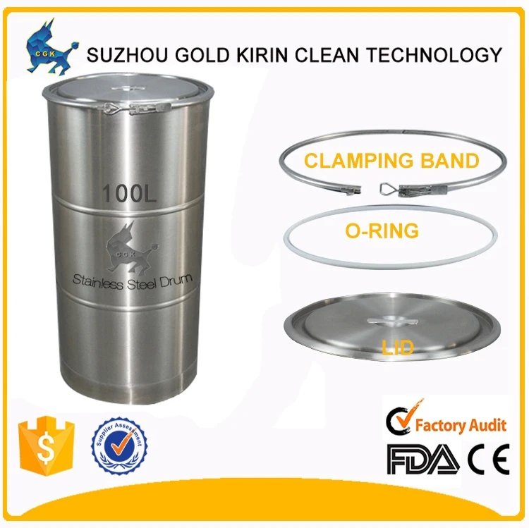 Cgk Hot Sale Cheap 100 Litre Food Grade Stainless Steel Drum Buy
