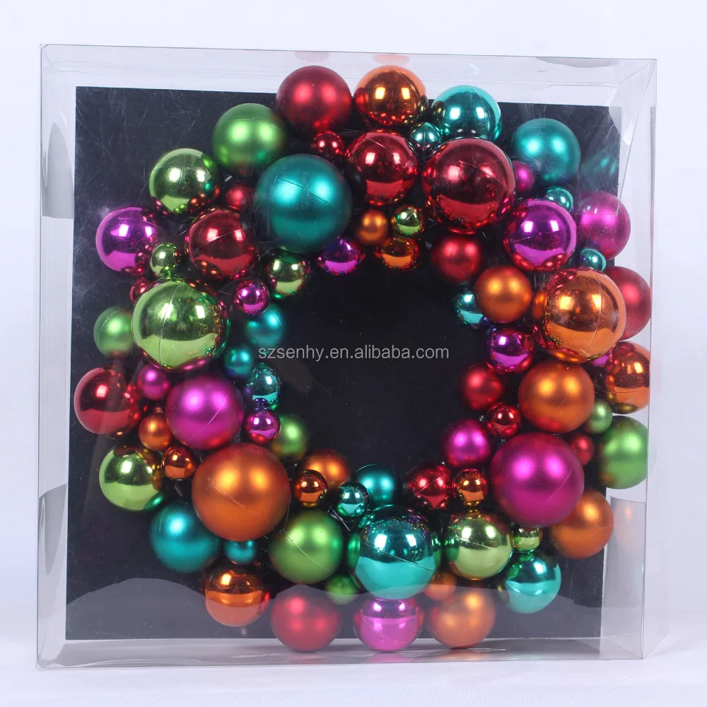  Wholesale  Christmas  Plastic Ball Wreath  Decorations  Buy 