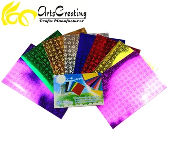 Metallized Holographic Cardboard For Craftswork Christmas