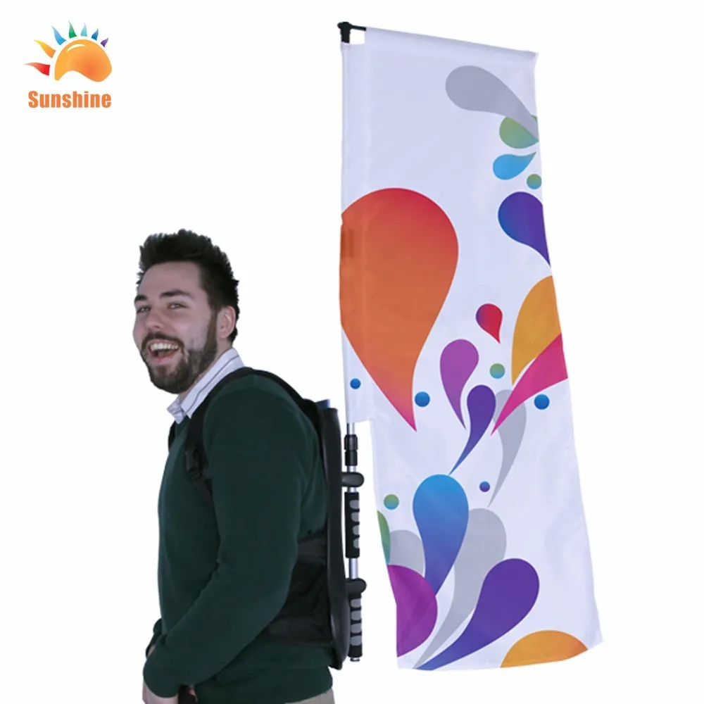 Backpack Flying Banner Flag Walking Banner Display Advertising