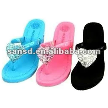 high heeled flip flops wedge