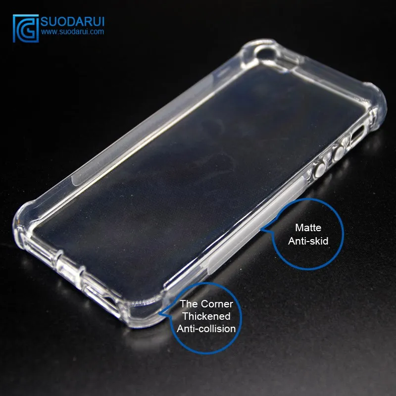 New arrival Matte Anti-skidding clear tpu case for iphone 5se flexible tpu soft gel cover case