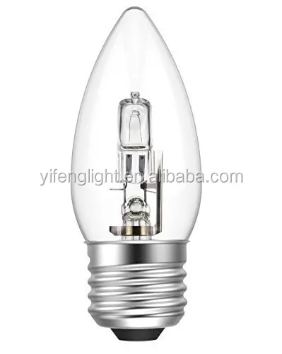 Halogen Candle Bulbs 28W SES E14 Base GLS Energy Saving Halogen Bulb