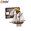 Intelligent puzzle toys 3d ship model
