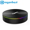 2019 latest amlogic S905X2 quad core 4GB DDR3 32GB Flash android 8.1 OS smart TV Box T95Q With LED light round looks