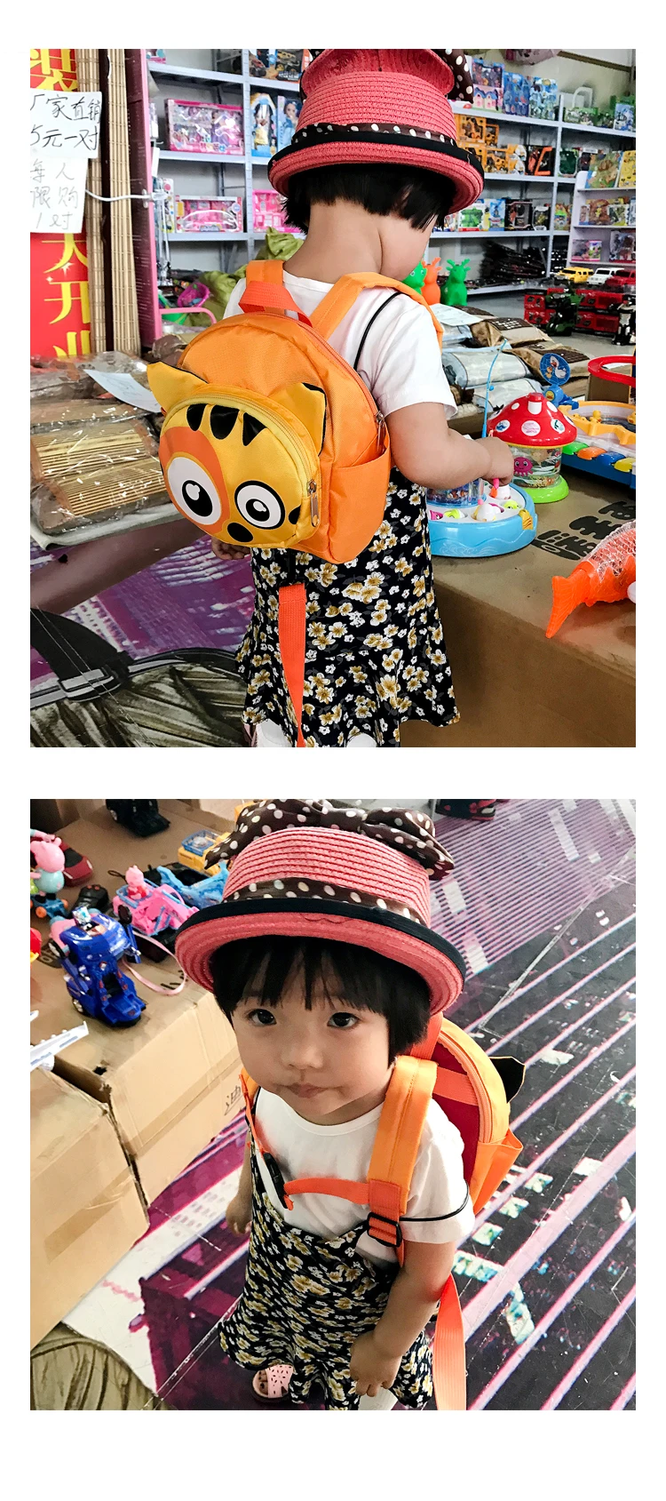 High quality anti lost Baby backpack cartoon Animal backpack kids school bag