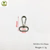 zinc alloy swivel snap hook for handbag backpack hardware 11G-25mm