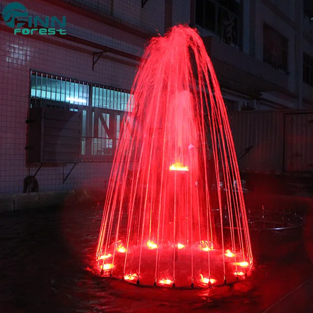 Stainless steel flower modern garden round 9 foot diameter fountain