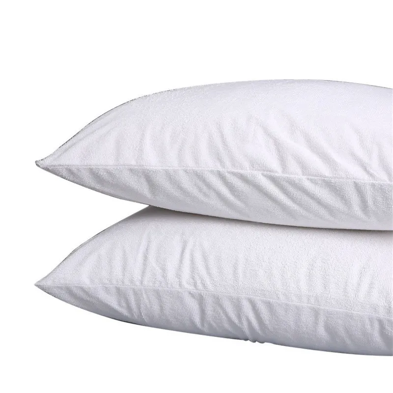 Waterproof Pillow Protector Zippered Pillowcase Cover Bed Bug Proof