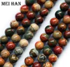 Natural mineral 6mm Picasso jasper semi-precious gemstone loose beads for jewelry making design