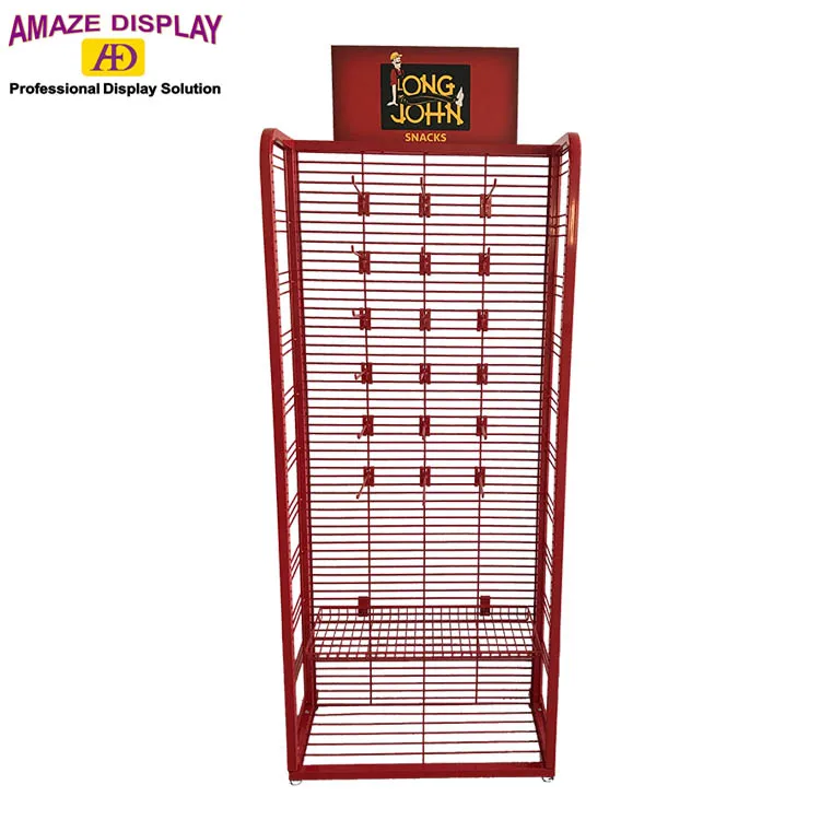 Factory Customized Hook Hanging Floor Snack Display Racks Buy Snack