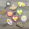 High-end refrigerator stickers simulation eggs realistic resin refrigerator stickers cartoon cute message stickers