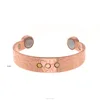 CB-6637 health Healing Therapy Cuff Golf Bangle, gold plated strong magnets bangles for arthritis mens brass bracelets