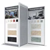 Granite metal floor sliding display stand rack for ceramic tiles carpet rug tile polish rack display bread wire hat display rack