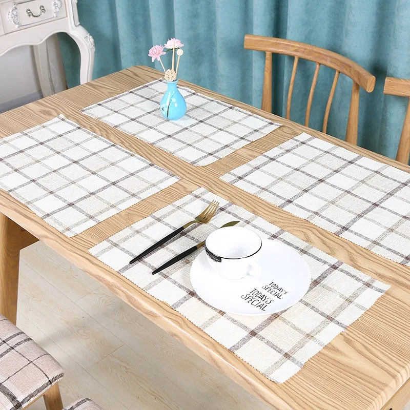 Wholesale Cheap Decoration Office Fabric Coffee Linen Table Mat Buy