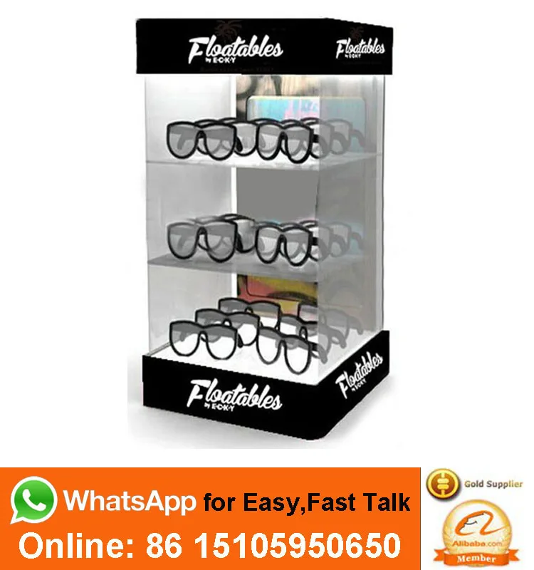 Floor Standing Sunglasses Display Acrylic Optical Shop Spectacles Frame