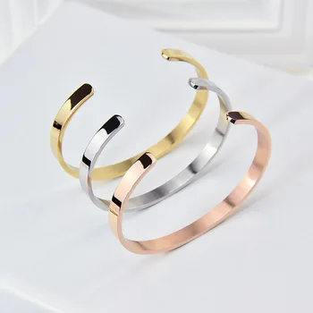 18k Vacuum Gold Stainless Steel Custom Name Cuff Bangle Engraved 18k Vacuum Gold Stainless Steel Custom Name Cuff Bangle Engraved Inspirational Mantra Personalized Bracelet