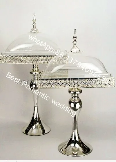 Chrome Plated 3 Tier Sweets Tray with Butterfly Handle 96-006-9591 Silver main image 0