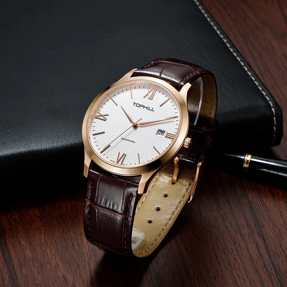 Best Wholesale Watches Japan Movement Quartz Rose Gold Leather Watch ...