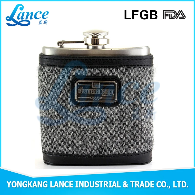 2015 Alibaba Usa Fda Custom High Quality Fabric Hip Flask Buy Custom