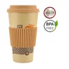 Low MOQ large quantity in stock 500ml/18oz 450ml/16oz 350ml/12oz Bamboo Fiber Coffee Cup for Sale