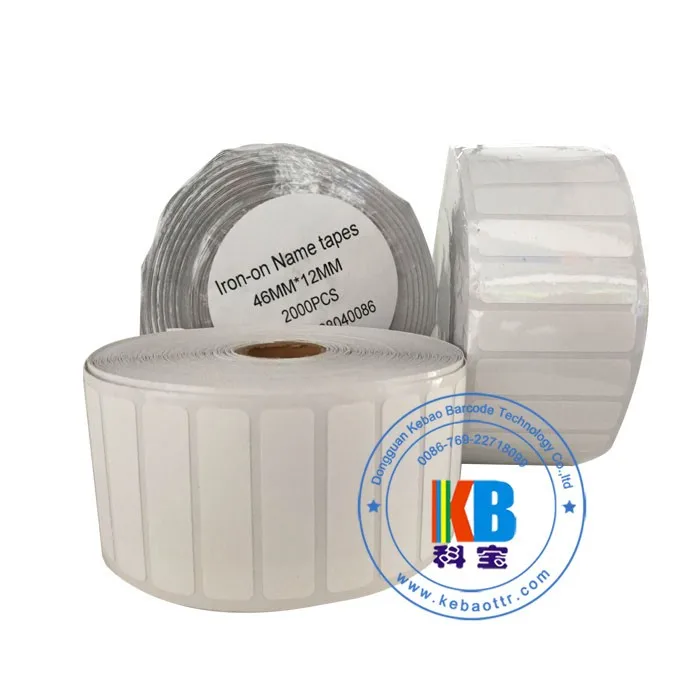 Shoe Tongue Tags School Uniform Name Tapes Printed Fabric Iron On Label