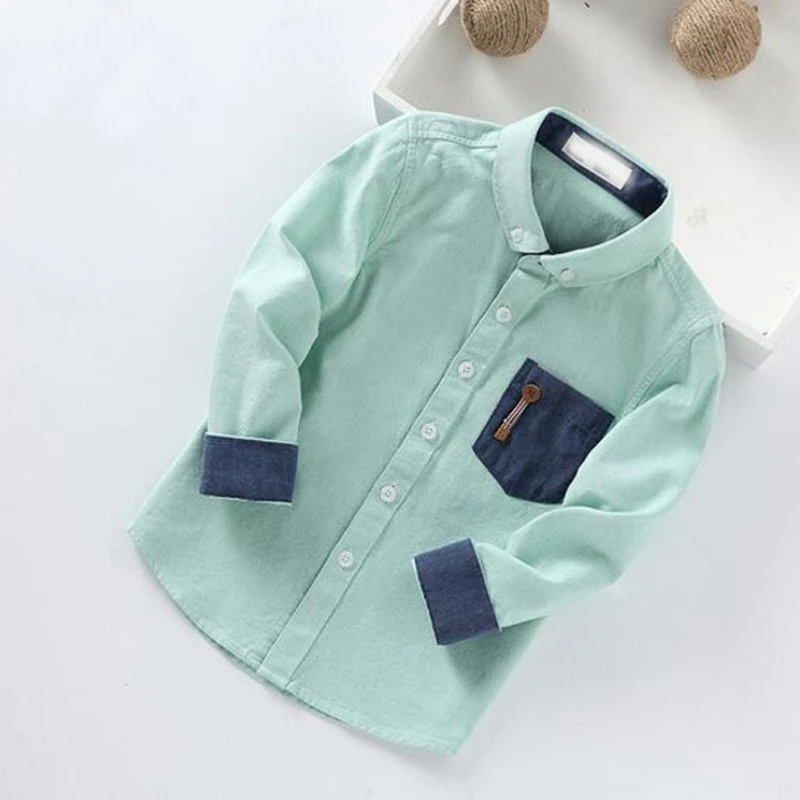 
New style children clothes fancy cotton pant shirt design oxford fashion shirts for boys 
