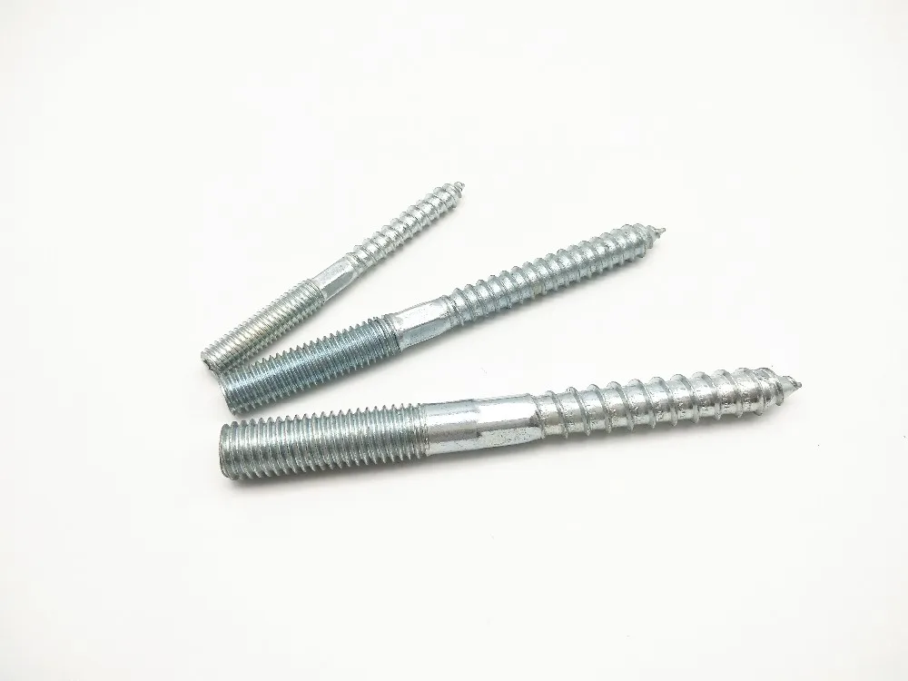 China Fastener Steel Galvanized Double Thread M8x80 Screw Dowel Buy